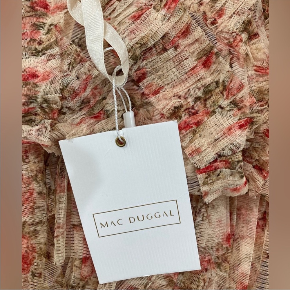 Mac Duggal Pink Floral Dress like new size 8 - Picture 7 of 8